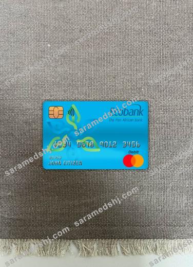 Cameroon Ecobank bank master debit card photolook front